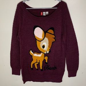 H&M oversized Bambi sweater